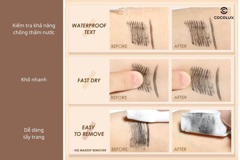 Một số bài test mascara Focallure kiêm chuốt mi dạng sợi 2 trong 1