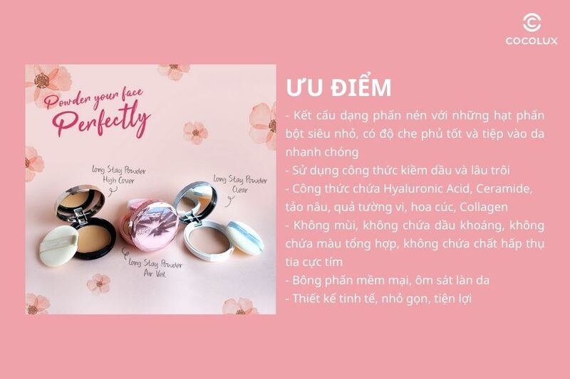 Ưu điểm của&nbsp;phấn phủ Kiss Me Heroine