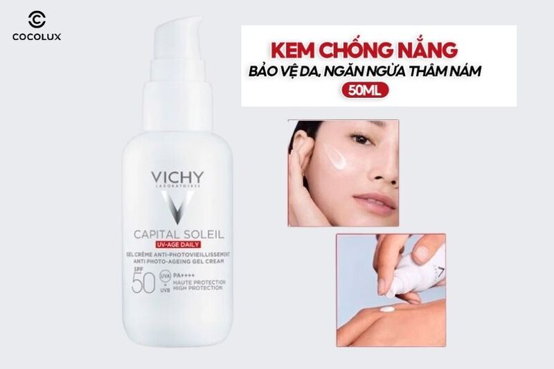 Mua sản phẩm Gel Chống Nắng Vichy Capital Soleil UV Age Daily SPF 50 PA++++chính hãng tại Cocolux