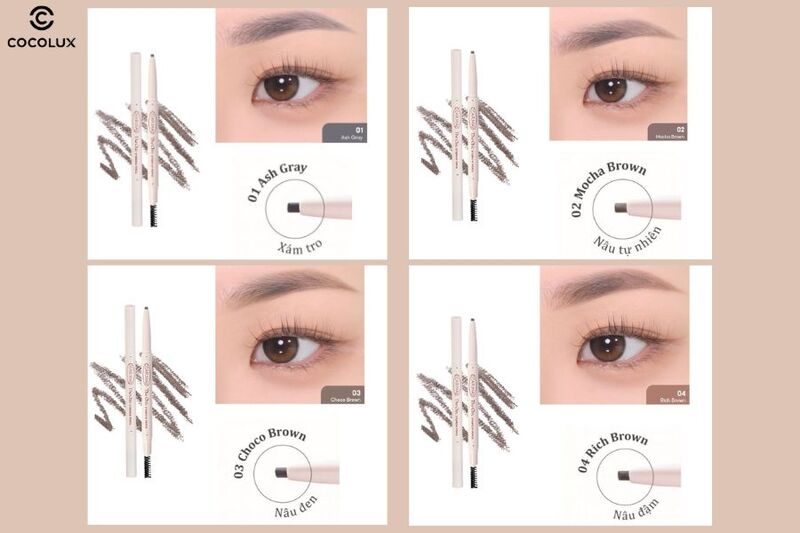 Ph&acirc;n loại ch&igrave; kẻ m&agrave;y Dearmay The Chic Eyebrow Pencil