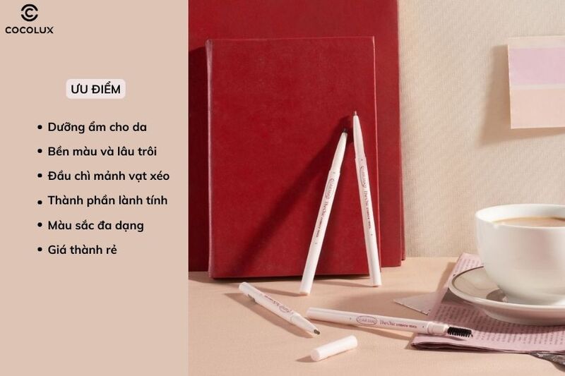 Ưu điểm của ch&igrave; kẻ m&agrave;y Dearmay The Chic Eyebrow Pencil