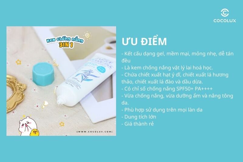 Ưu điểm của kem chống nắng Hatomugi UV Care & Tone Up