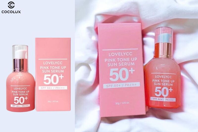 Thiết kế của Serum chống nắng LovelyCC Pink Tone Up Sun SPF50+ PA+++