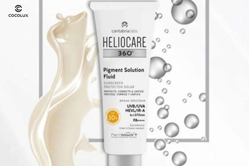 Bao bì của Kem chống nắng Heliocare Pigment Solution Fluid