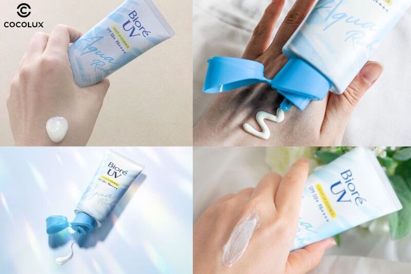 Kết cấu của kem chống nắng Bioré UV Aqua Rich Light Up Essence