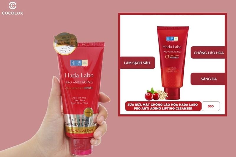 Công dụng của kem rửa mặt Hada Labo Pro Anti Aging 80g