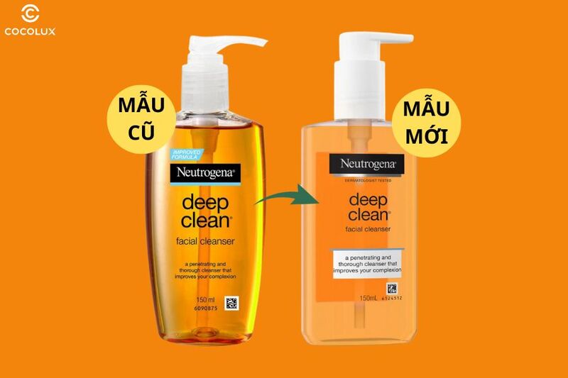 Thiết kế của sữa rửa mặt Neutrogena Deep Clean Facial Cleanser