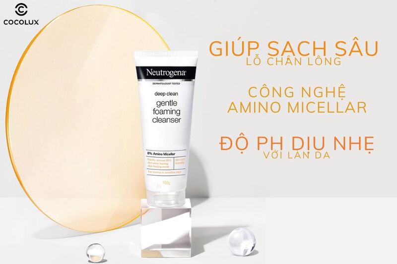 Công dụng chính của sữa rửa mặt Neutrogena làm sạch & kiểm soát nhờn