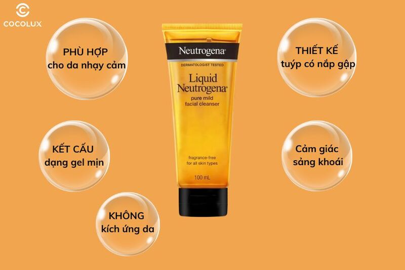 ​​​​​​​Ưu điểm của sữa rửa mặt Neutrogena dịu nhẹ dành cho mọi loại da
