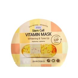 Mặt Nạ Banobagi Stem Cell Vitamin Mask Whitening & Tone Up Dưỡng Sáng Và Nâng Tông Da 30g (Vàng)