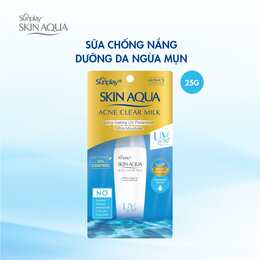 Sữa chống nắng Sunplay 25g Skin Aqua Acne Clear Milk