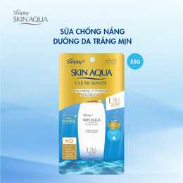 Sữa Chống Nắng Sunplay Skin Aqua Clear White SPF50+ PA++++ Dưỡng Da Trắng Mịn 55g