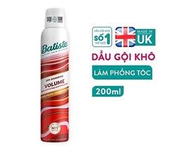 Dầu Gội Khô Batiste Dry Shampoo Volume 200ml