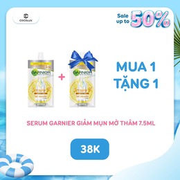Serum Garnier Bright Complete Anti-Acnes Booster Giảm Mụn Mờ Thâm 7.5ml 