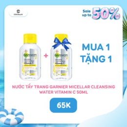 Nước Tẩy Trang Garnier Micellar Cleansing Water Vitamin C 50ml
