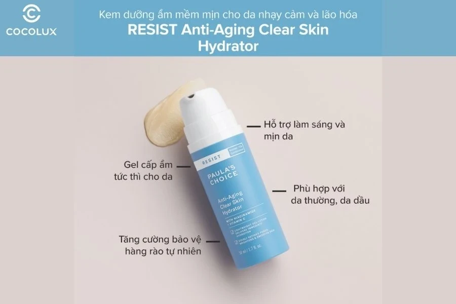 Kem dưỡng Paula&rsquo;s Choice Anti-Aging Clear Skin Hydrator&nbsp;