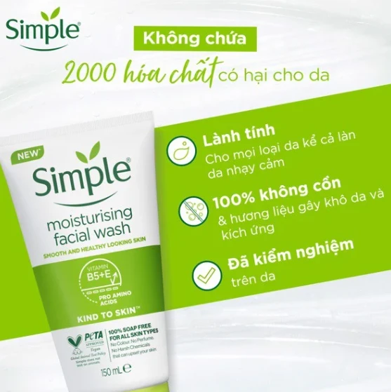 sữa rửa mặt simple