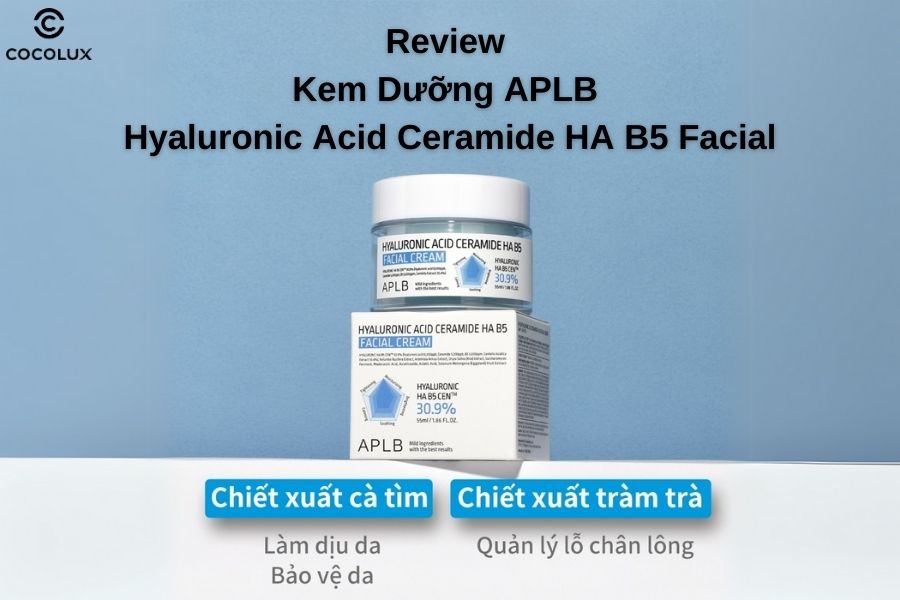 Review kem dưỡng APLB Hyaluronic Acid Ceramide HA B5 Facial 