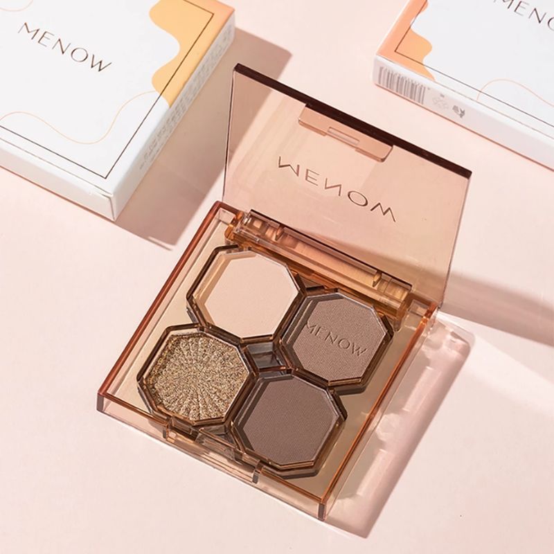 Bảng Mắt MENOW Pop Eye Palette 4 Ô Màu Tự Nhiên Lâu Trôi
