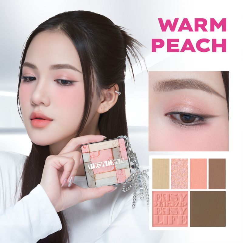 Bảng Phấn Mắt Lemonade Aesthetic Multi - Tash Palette - 02 Warm Peach