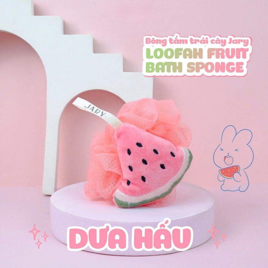 Bông Tắm Jary Loofah Bath Sponge Hình Trái Cây