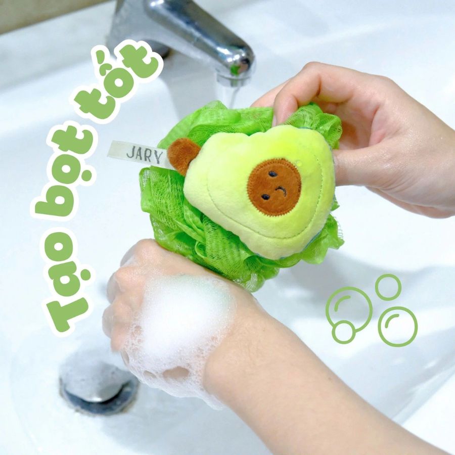 Bông Tắm Jary Loofah Bath Sponge Hình Trái Cây