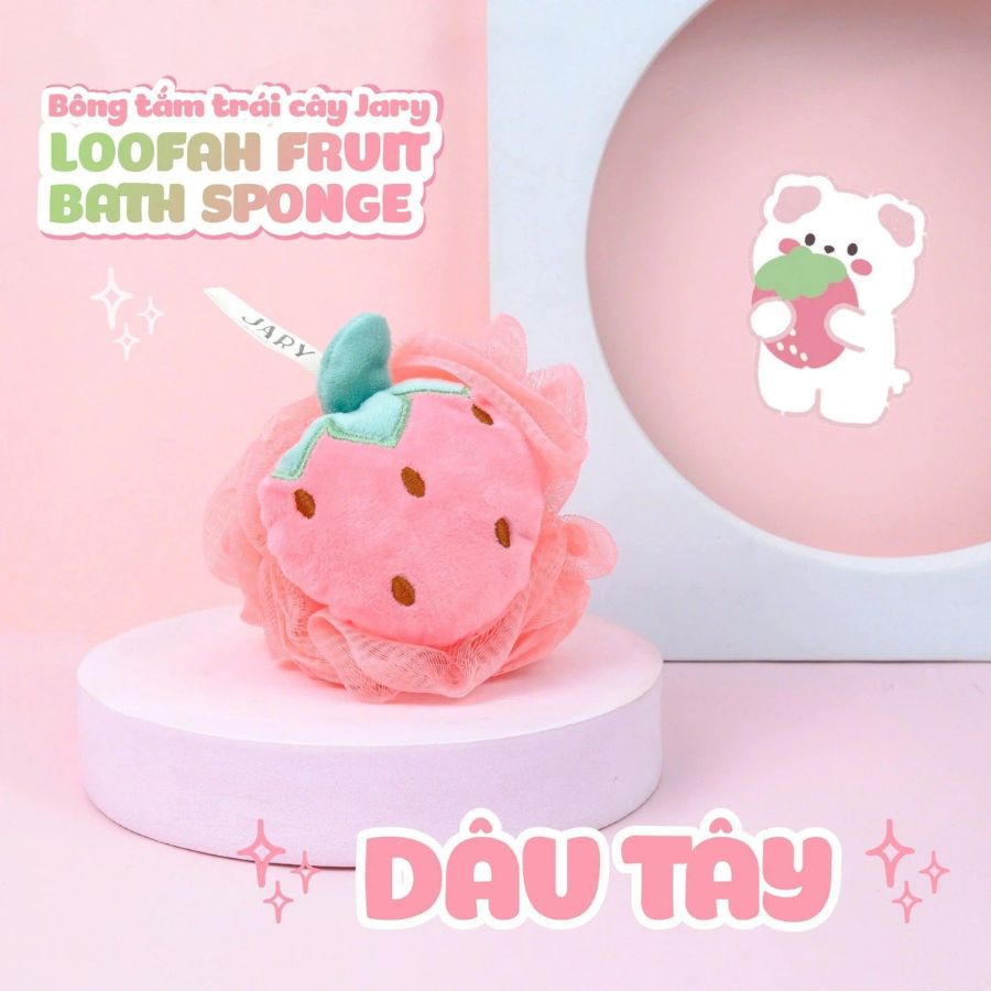 Bông Tắm Jary Loofah Bath Sponge Hình Trái Cây