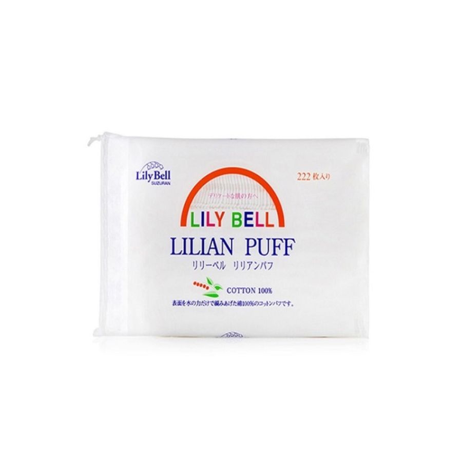 Bông Tẩy Trang Lily Bell Lilian Puff Cotton 222 PCS (Mã Mới)