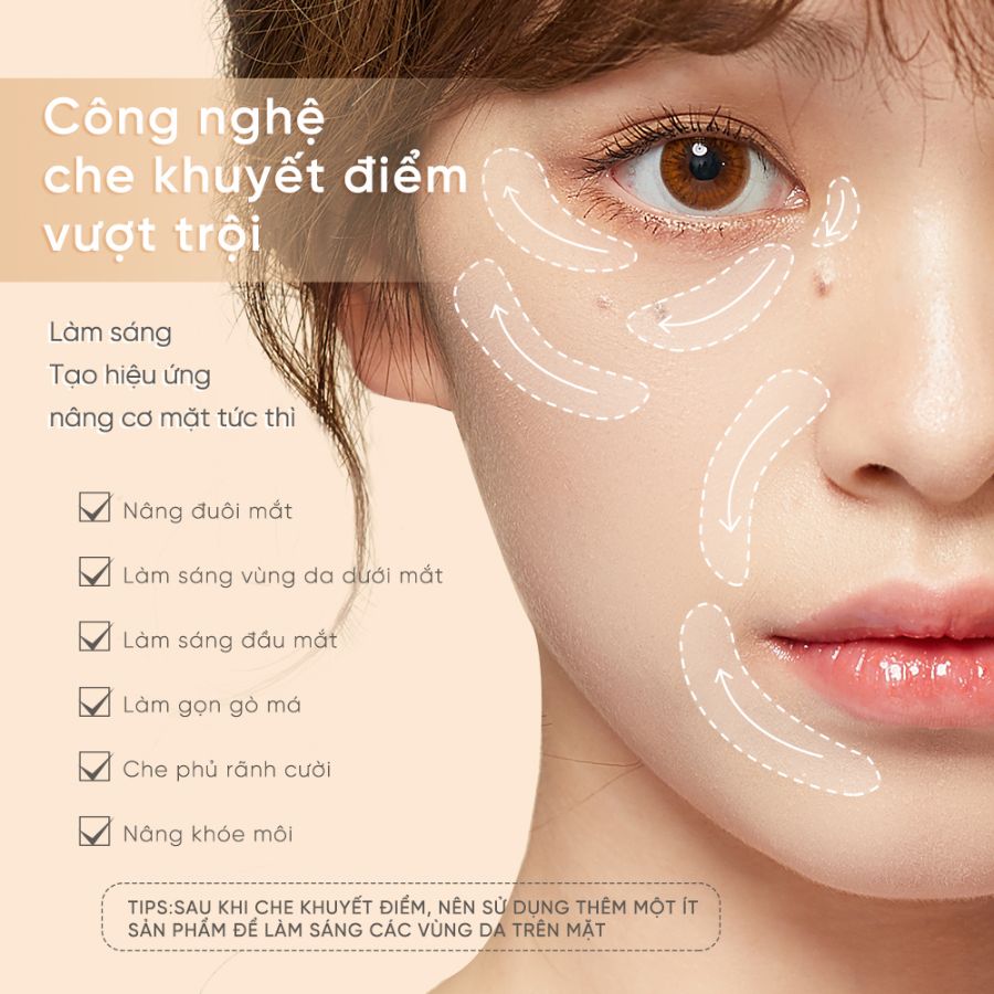 Che Khuyết Điểm Judydoll Traceless Clouch Concealer #00 Fair