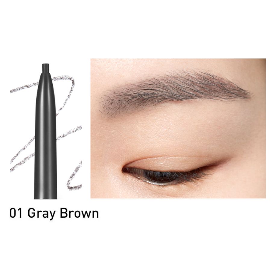 Chì Kẻ Mày Peripera Speedy Skinny Brown 01 Gray Brown
