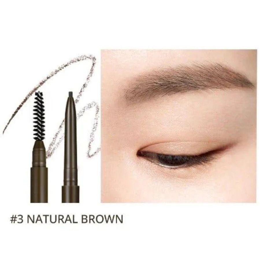 Chì Kẻ Mày Peripera Speedy Skinny Brown 03 Natural Brown