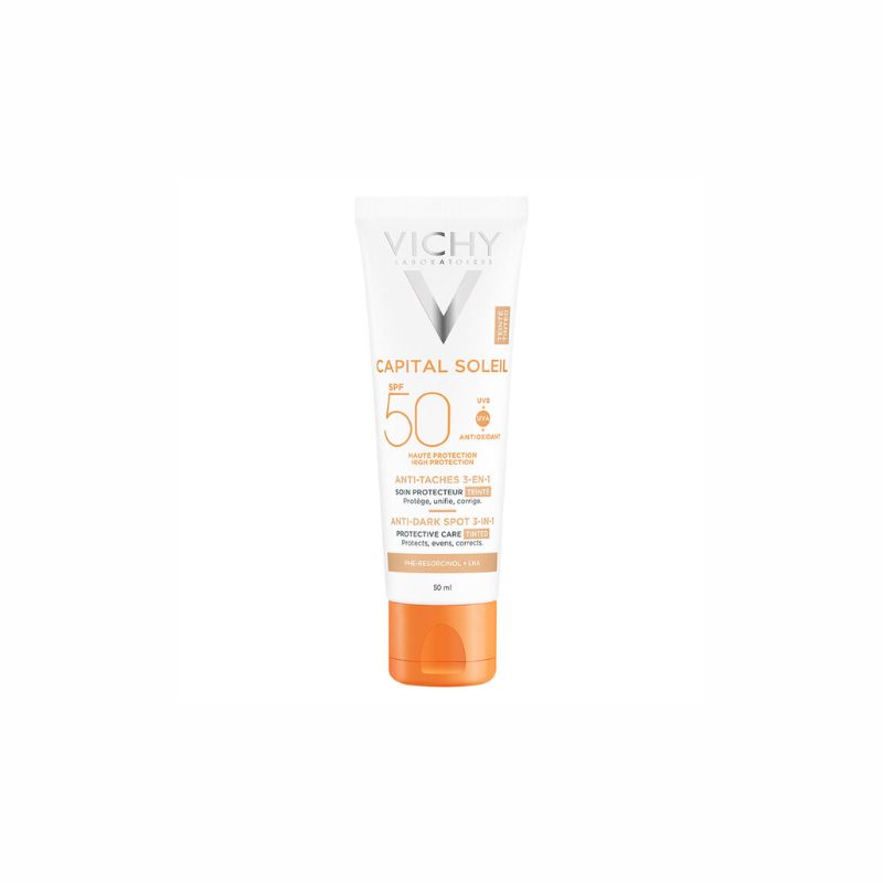 Kem Chống Nắng Vichy Capital Soleil Anti Dark spot 3in1 Không Bóng Nhờn, Giảm Thâm Nám 50ml