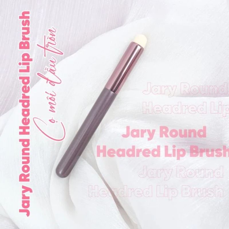 Cọ Tán Môi Jary Đầu Tròn Lùn Round Headred Lip Brush (Có Túi)