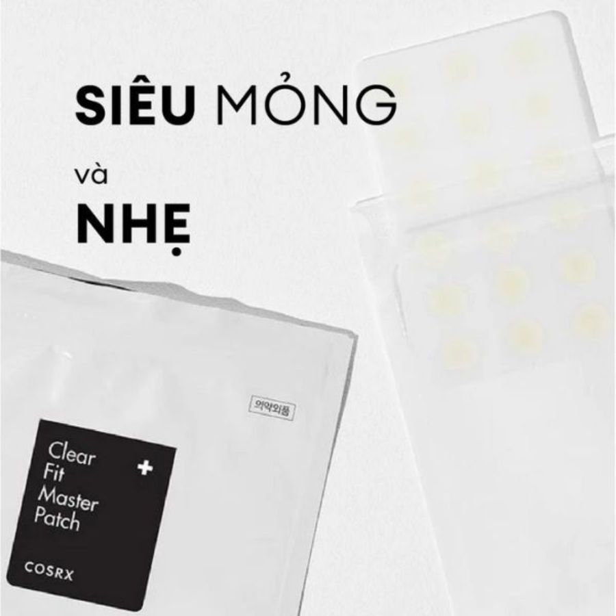 Combo Miếng Dán Mụn Cosrx Clear Fit Master Patch (Đen) + Kem Chống Nắng Cosrx Ultra-Light Invisible Sunscreen SPF50 PA++++
