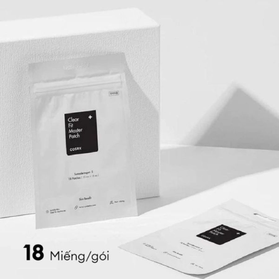 Combo Miếng Dán Mụn Cosrx Clear Fit Master Patch (Đen) + Kem Chống Nắng Cosrx Ultra-Light Invisible Sunscreen SPF50 PA++++