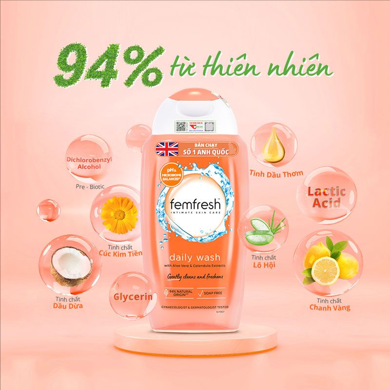 Dung Dịch Vệ Sinh Phụ Nữ Femfresh Daily - Intimate Wash 250ml