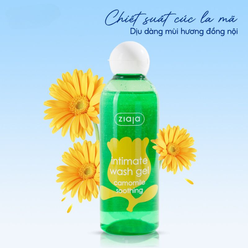 Dung Dịch Vệ Sinh Ziaja Intimate Wash Gel Camomile Soothing 200ml (Cúc La Mã)