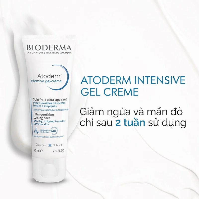 Gel Dưỡng Bioderma Giúp Làm Dịu Và Dưỡng Ẩm Cho Da Khô 75ml