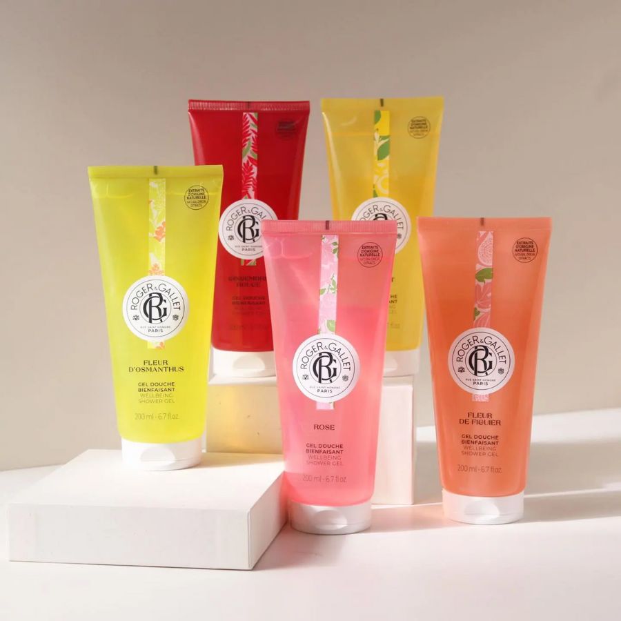 Gel Tắm Tạo Bọt Roger & Gallet Fleur D'osmanthus Wellbeing Shower 200ml