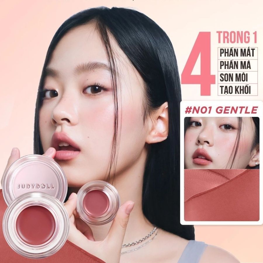 Son & Má Hồng Judydoll Multimuse Watery Color Balm N01