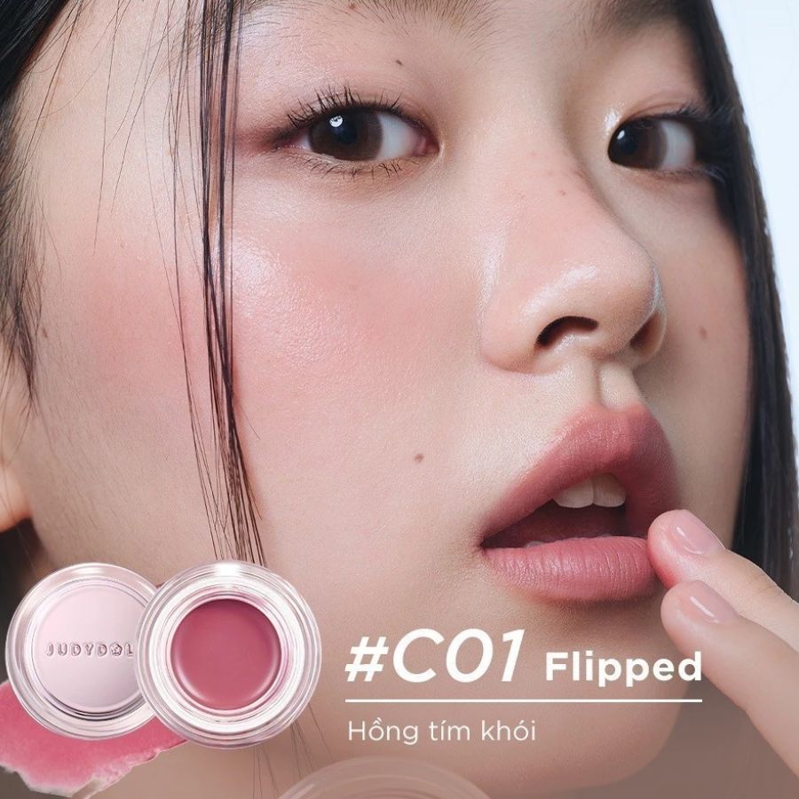 Son & Má Hồng Judydoll Multimuse Watery Color Balm C01