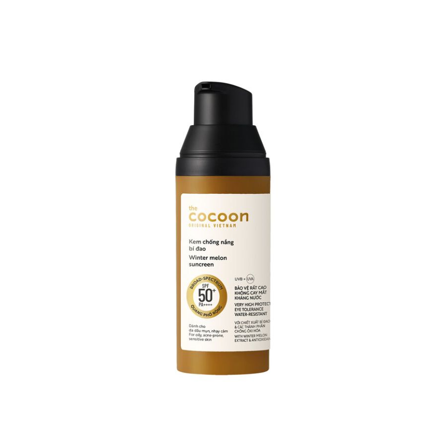 Kem Chống Nắng Cocoon Bí Đao Winter Melon Suncreen SPF50+ PA ++++ 50ml