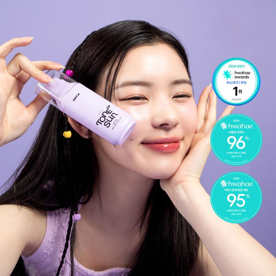 Kem Chống Nắng EDIT.B Sunday Tone - Up Sun SPF50+ /PA ++++ Nâng Tone 55ml