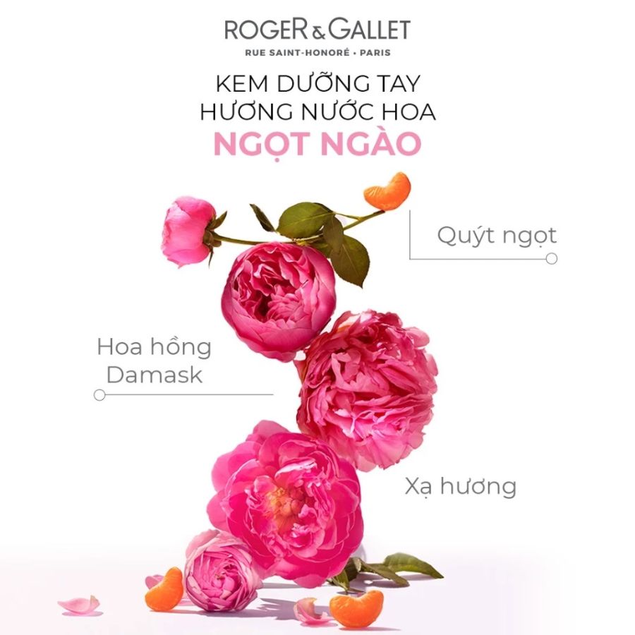 Kem Dưỡng Da Tay Roger & Gallet Rose 30ml