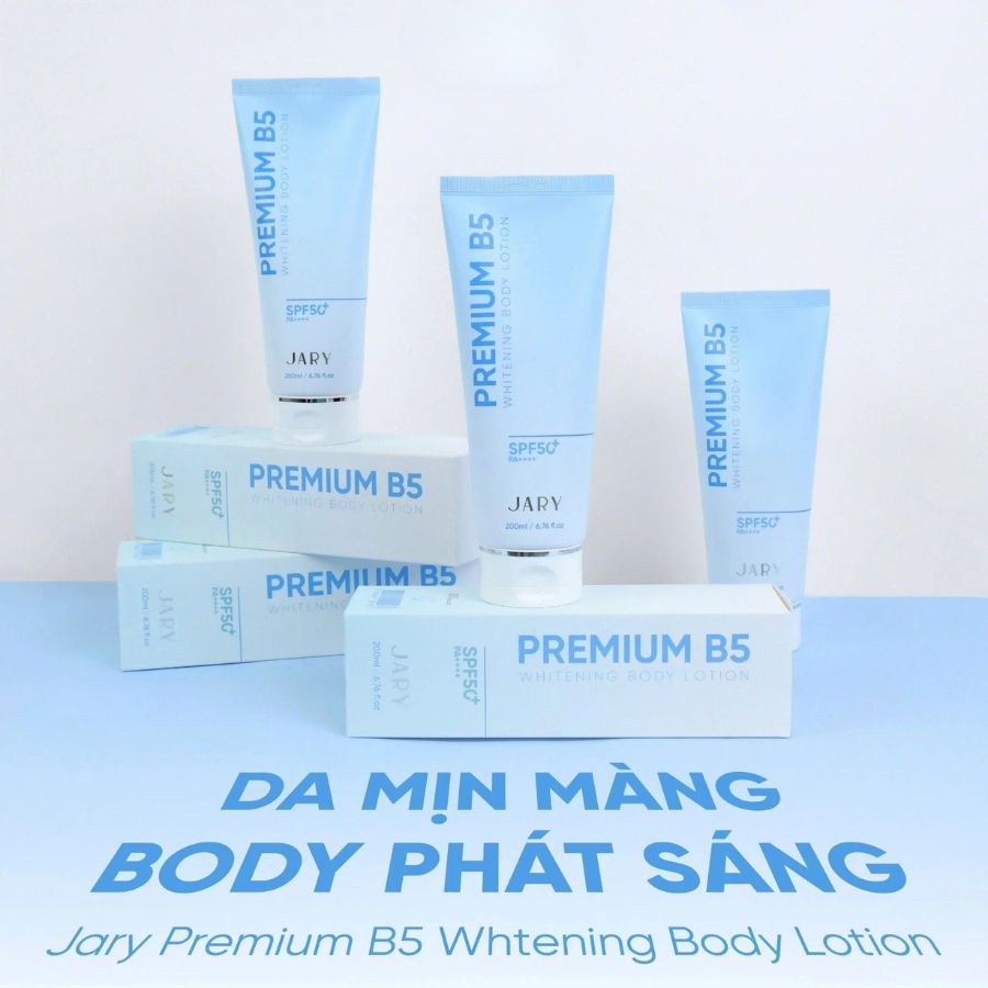 Kem Dưỡng Jary Body B5 Premium Whitening Body Lotion Lên Tone Da 200ml