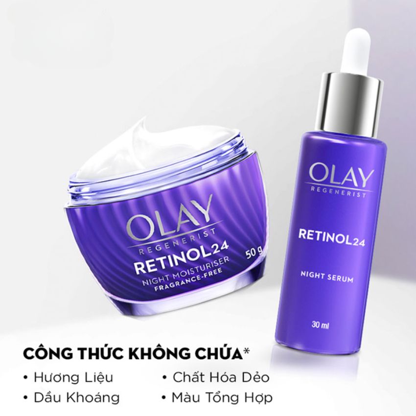 Kem Dưỡng Olay Retinol 24 Tái Tạo Da Chống Lão Hóa Toàn Diện 50g