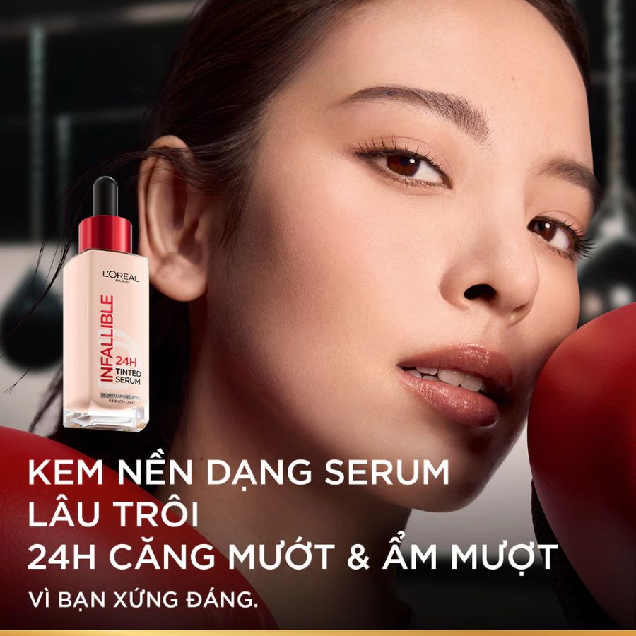 Kem Nền L'Oreal Paris Infallible 24H Tinted Serum - Light Medium