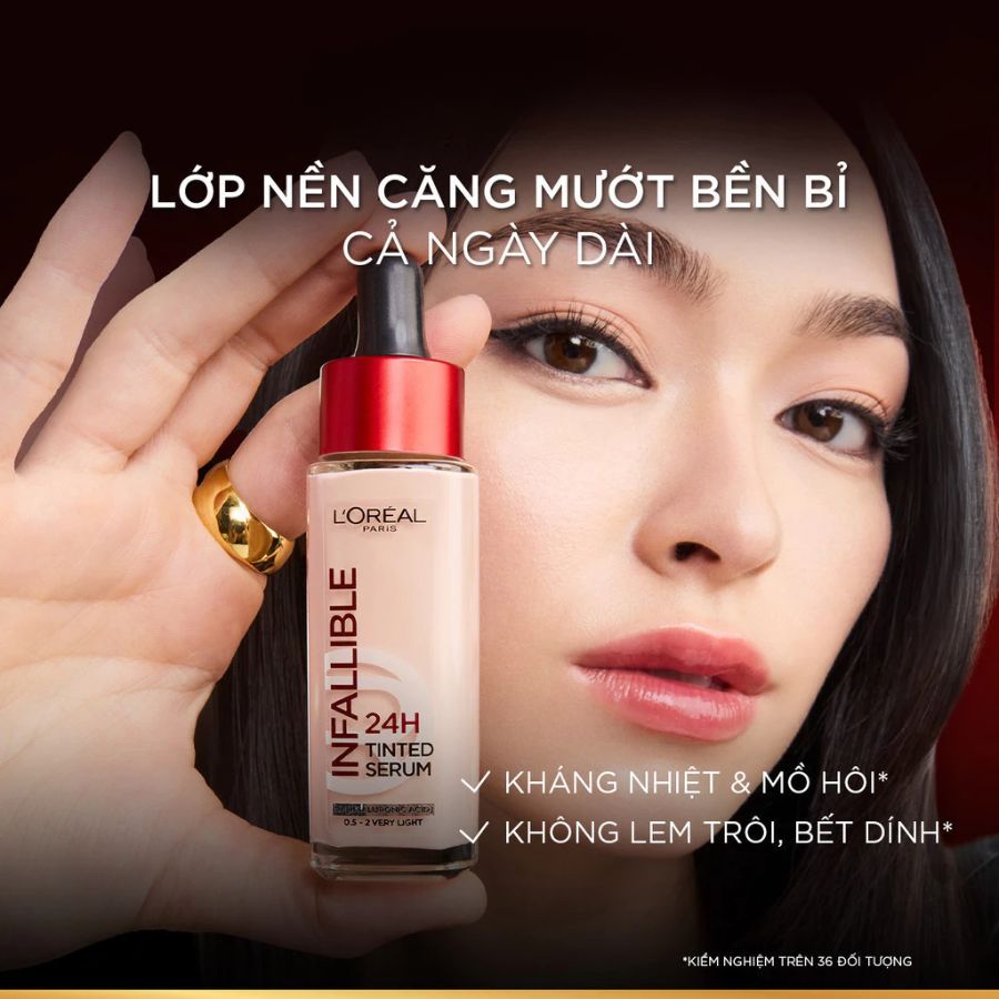 Kem Nền L'Oreal Paris Infallible 24H Tinted Serum - Light