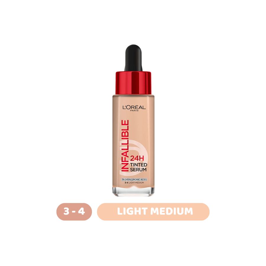 Kem Nền L'Oreal Paris Infallible 24H Tinted Serum - Light Medium