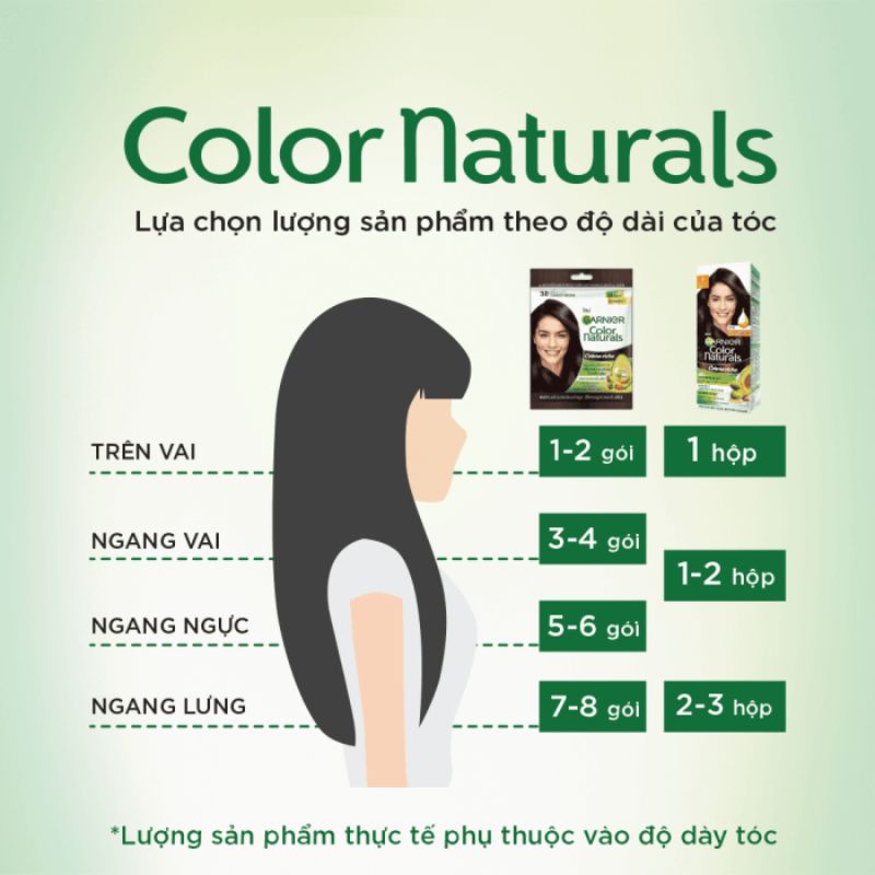 Kem Nhuộm Tóc Garnier Color Naturals Creme Riche Màu 3 - Nâu Tự Nhiên